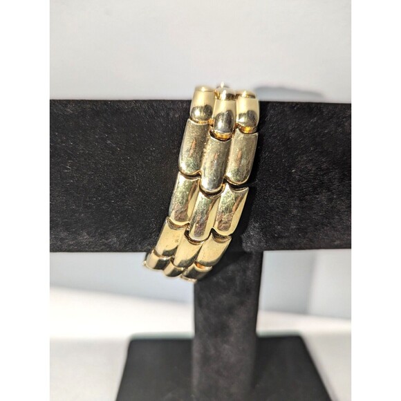 Napier Gold Tone Link Bracelet - Picture 1 of 7